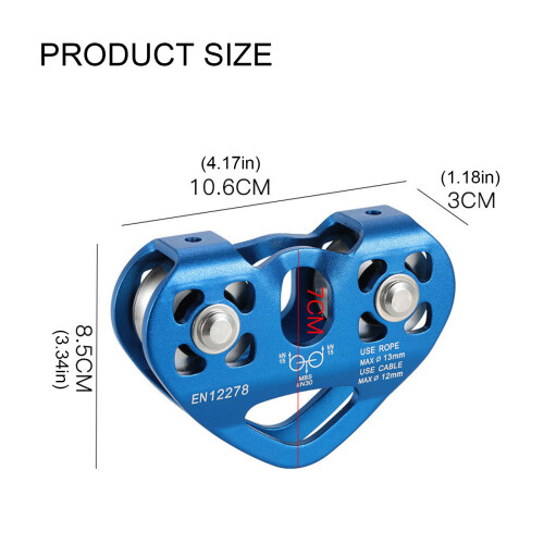 Rock Climbing Pulley Succour Dragging Climbing-Gold 2