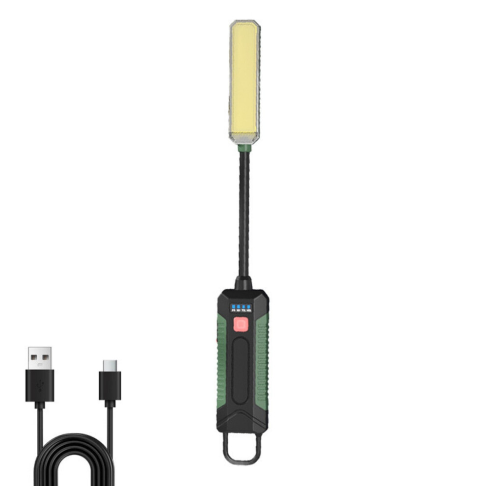 Rechargeable Work Lights, Cob Portable Led Work Light With Hook Work Flashlight For Lathe, Car Repair, Emergency, 4 Lighting Modes 9050643954087