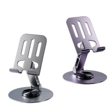Universal Metal Cell Phone Stand, Multi-Angel Adjustable 360 Rotation Non-Slip Metal Phone Stand Compatible with iPhone 17 16 Pro Max