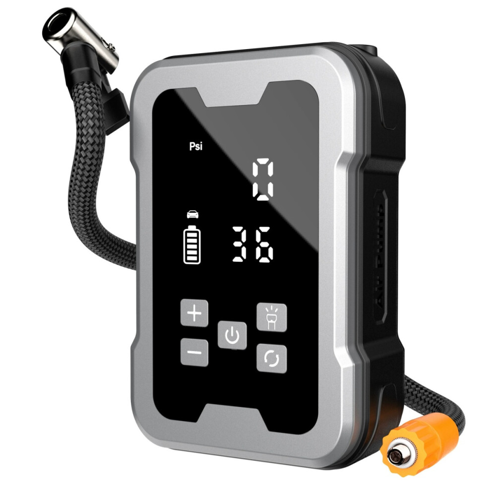 Cordless Tire Inflator Portable Air Compressor - 4000Mah Rechargeable Car Tire Pump With Digital Pressure Gauge, Led Auto Shut Off Light 9050643954117