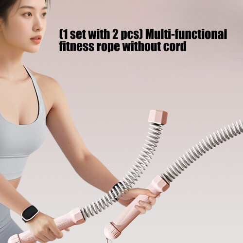 Steel Reinforced Training Battle Rope Compacts-Misty gray model 2