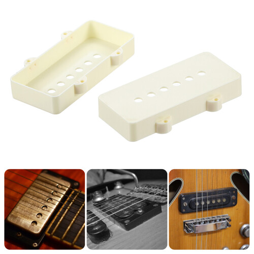 Plastic Replacement Pickup Covers for Guitar Pickups Aged White 1