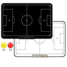 Trocken abwischbares Coaching-Board aus Kunststoff, 16-Fußball