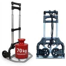 Skládací vozík na rudly s gumovými šňůrami, nosnost 70 kg