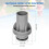Sterke ABS-slangverbinding met schroefdraad voor 3