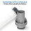 Sterke ABS-slangverbinding met schroefdraad voor 6