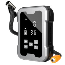 Draadloze bandenpomp, draagbare luchtcompressor - 4000mAh oplaadbare autobandenpomp met digitale drukmeter, LED-lampje en automatische
