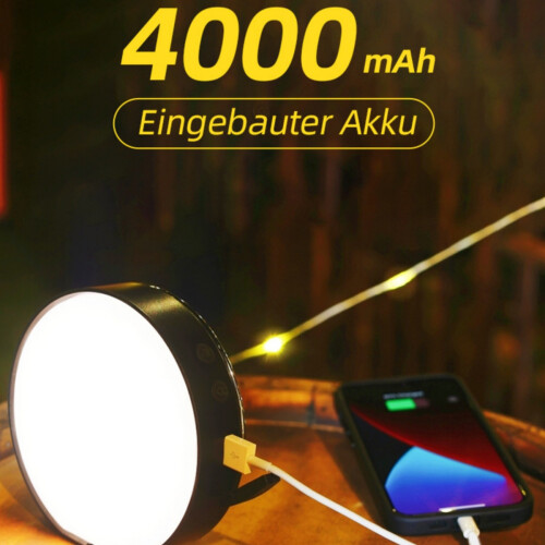 2-in-1 Solar Powered Camping String Lights & Lantern – Waterproof LED Atmosphere & Emergency Lighting 1