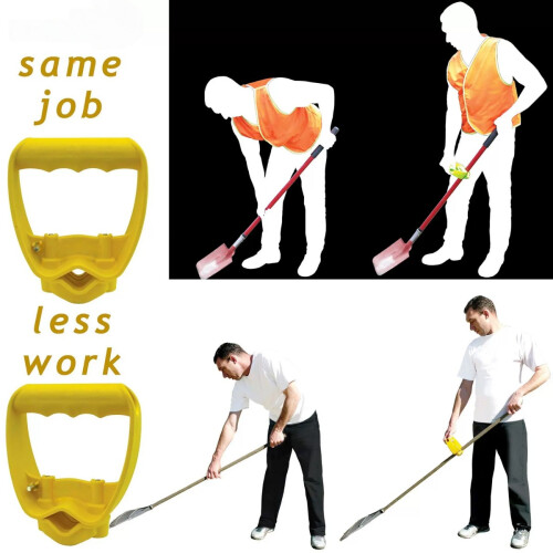 Saving Tool Grip, Multi-Tool Handle, Labor-Saving Ergonomic Snow Shovel or Rake Handle Attachment, 2