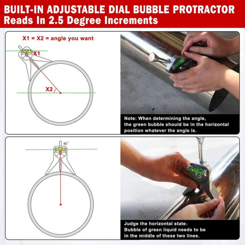Pipe Center Finder Stainless Steel Scale Adjustable Safety Pipe Marker Centering Tool 1