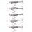 5Pcs Metal Cast Jigging Spoon Lures Treble Hook High-30g 1