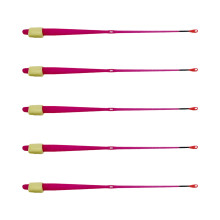 5pcs Plastic Mini Top Equipment Tool Winter Fishing Rod-Pink
