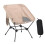 Ergonomic Outdoor Folding Chair Iron Construction-khaki 1
