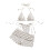 Women's 3 Piece Halter Bikini Set Polka Dots Triangle-White M 1