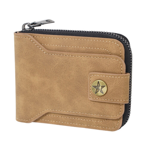 Multipurpose Mens Wallet Functional Card Storage Secure-brown