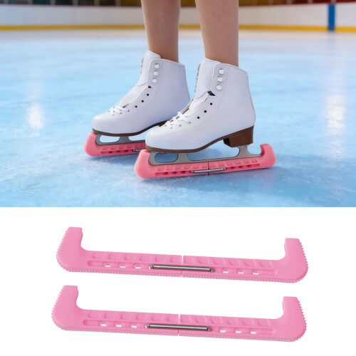 Elastic Ice Skate Blade Guards Adjustable Ice Skating-Blue 2