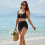 Comfortable Separate Design Quick Drying Swimwear-Black XL 7