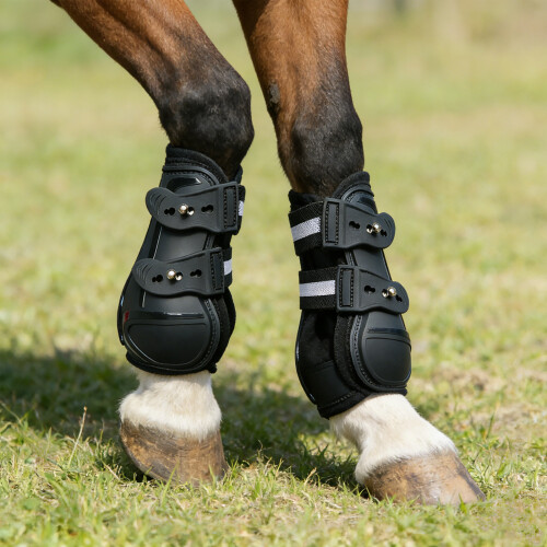Adjustable PU Shell Horse Tendon Boot Light Weight-front legs M 2