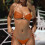 Bathing Suit for Women Halter Ring Linked Tie Side-Black S 5
