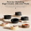 Round Shaped Silicone Mousse Cake Molds Flexible-White 1 7