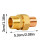 Brass End Feed Fitting Union Connector Coupler Adapter for-1/2" 5
