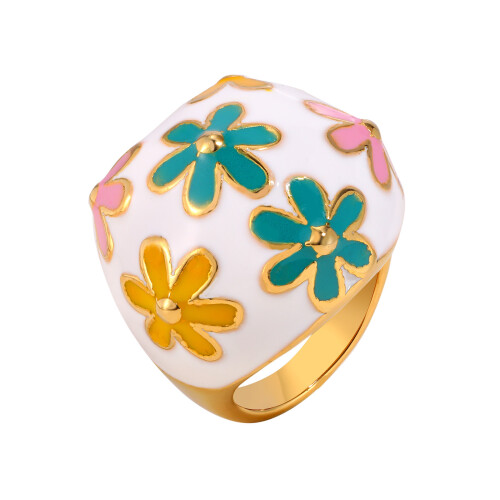 Markante Ringe mit Blumenmuster, Statement-Ringe mit-7 1