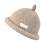Stall Knit Worker Hat Beret Adjustable Casual Rolled Cuff-Khaki 1