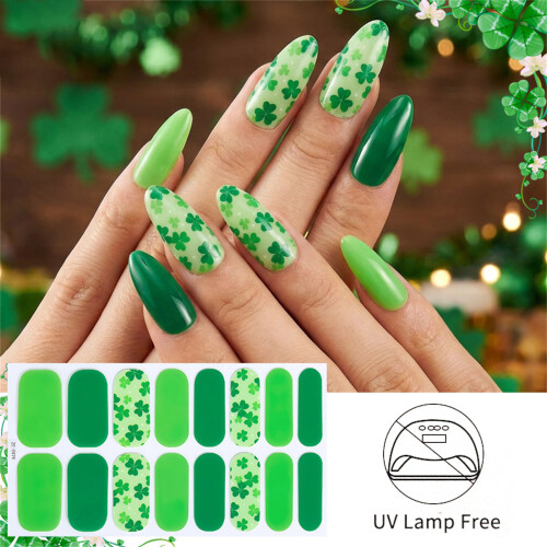Patricks Day Nail Stickers Fun Decals Festive Designs-ZE0979 2