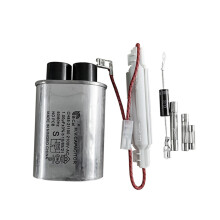 Microwave Repair 6Pcs Kit HV Capacitor Fuse Diode Replacement Parts