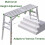 1200mm Adjustable Work Platform Hop Up Step Ladder Folding Stool Bench 1