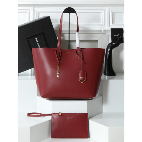 YSL Full Leather Tote 33cm Open Top