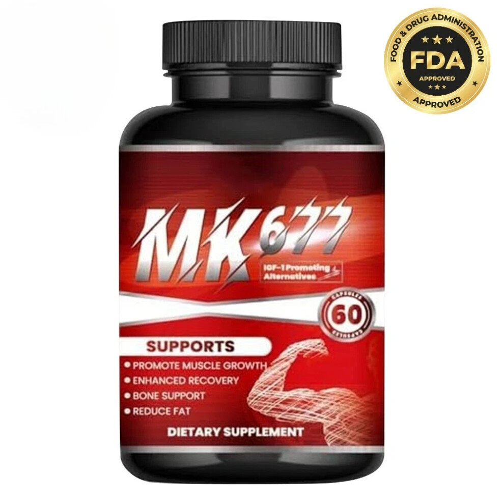 (1BOTTLE) MK677 Male Enhancement 60 Capsules - Energy & Stamina - Men's Health Supplement