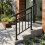 Living And Home 2-3 Step Black Galvanized Steel Adjustable Stair Handrail 2