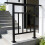 Living And Home 2-3 Step Black Galvanized Steel Adjustable Stair Handrail 3
