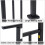Living And Home 2-3 Step Black Galvanized Steel Adjustable Stair Handrail 4