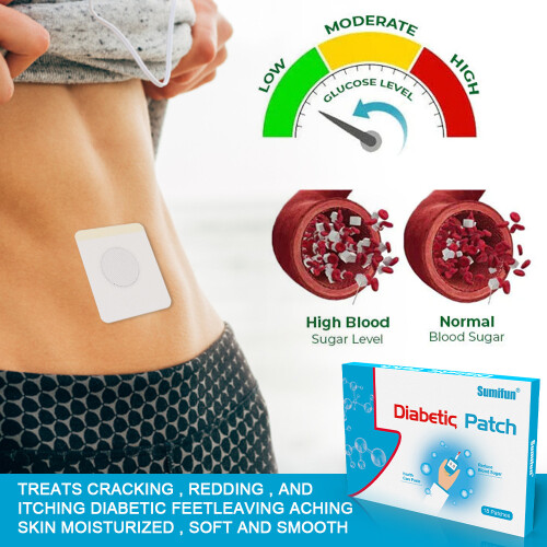 Patch de gesso para uso externo Sugar Safe Health Patch