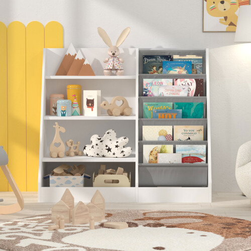 Kids Shelf Children's Bookcase (White) 2