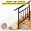 Living And Home 2-3 Step Black Galvanized Steel Adjustable Stair Handrail 5