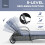 3-piece rattan sun lounger set in grey 8