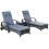 3-piece rattan sun lounger set in grey 1