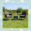 3-Piece Rattan Garden Set with Cushions and Table 2