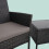 3-Piece Rattan Garden Set with Cushions and Table 5