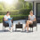 3-Piece Rattan Garden Set with Cushions and Table 7
