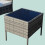 3-Piece Rattan Garden Set with Cushions and Table 5