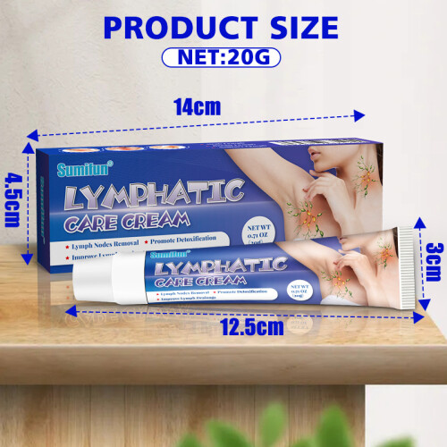 20g pomada linfática, pomada de cuidados linfáticos para axilas e pescoço, pomada de saúde 1
