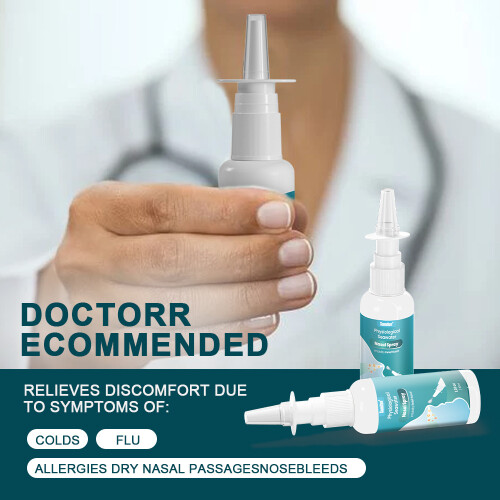 Solução de limpeza nasal com spray nasal salino 2