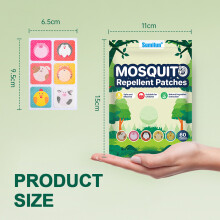 Remendo repelente de mosquitos dos desenhos animados Remendo repelente de mosquitos inofensivo para crianças