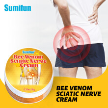 Creme para cuidados com o nervo ciático, desconforto sedentário, creme de massagem para fadiga muscular e óssea