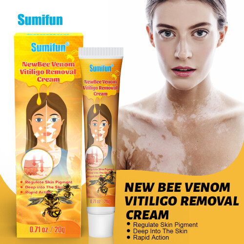 Creme para cuidados com a pele com veneno de abelha e manchas brancas