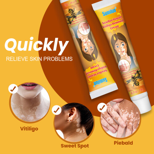 Creme para cuidados com a pele com veneno de abelha e manchas brancas 1